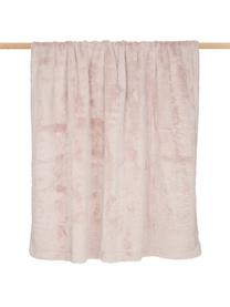 Kuscheldecke Mette aus Kunstfell in Rosa, Vorderseite: 100% Polyester, Rückseite: 100% Polyester, Rosa, B 150 x L 200 cm