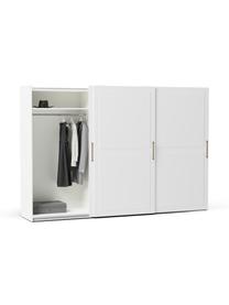 Modularer Schwebetürenschrank Charlotte, 300 cm Breite, mehrere Varianten, Korpus: Spanplatte, FSC-zertifizi, Weiß, Basic Interior, B 300 x H 200 cm