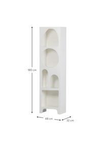Wandrek Zacun, Gecoat multiplex, FSC-gecertificeerd, Wit, B 48 x H 180 cm
