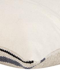 Funda de cojín Toluca, estilo étnico, 100% algodón, Negro, beige, An 45 x L 45 cm