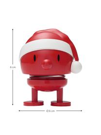Deko-Objekt Santa Bumble, Kunststoff, Metall, Rot, Weiß, Ø 6 x H 6 cm