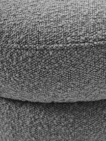 Panca imbottita in bouclé Alto, Rivestimento: bouclé (100% poliestere) , Struttura: legno di pino massiccio, , Tessuto bouclé grigio, Larg. 110 x Alt. 47 cm