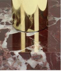 Bougeoir en marbre Maria, Rouge, larg. 8 x haut. 11 cm