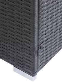Kissen-Aufbewahrungsbox Lora in Schwarz, Gestell: Aluminium, beschichtet, Innen: Polyurethan, Beine: Kunststoff, Edelstahl, be, Schwarz, B 154 x H 93 cm