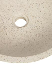 Aufsatzwaschbecken Kuveni aus Terrazzo, Terrazzo, Beige, Terrazzo-Optik, Ø 40 x H 11 cm