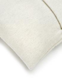Housse de coussin 50x50 coton Nova Abstract, Blanc crème, noir, larg. 50 x long. 50 cm