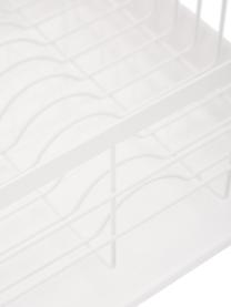Abtropfgestell Tosca, Korb: Stahl, beschichtet, Griffe: Holz, Weiß, Holz, B 47 x H 20 cm