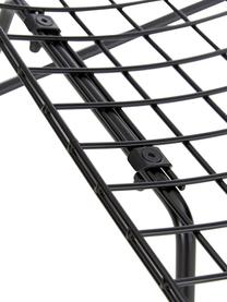 Chaise en métal Wire, Métal, revêtement par poudre, Noir, larg. 47 x prof. 54 cm