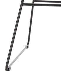 Chaise en métal Wire, Métal, revêtement par poudre, Noir, larg. 47 x prof. 54 cm