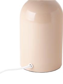 Lampada piccola da tavolo retrò Walter, Paralume: metallo verniciato a polv, Base della lampada: metallo verniciato a polv, Rosa, lucido, Ø 25 x Alt. 34 cm