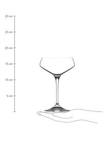 Krištáľové poháre na šampanské Aria, 6 ks, Krištáľové sklo, Priehľadná, Ø 11 x V 17 cm, 330 ml