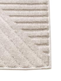 Tapis intérieur extérieur beige blanc crème, poils en relief Mars, 100 % polypropylène, Beige, blanc crème, larg. 120 x long. 170 cm (taille S)