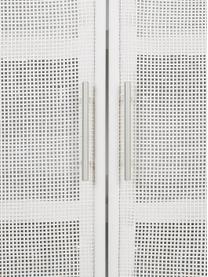 Buffet haut rustique Cayetana, Blanc, larg. 80 x haut. 101 cm