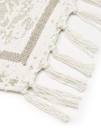 Alfombra artesanal de algodón Jasmine, estilo vintage, Beige, gris pardo, An 160 x L 230 cm (Tamaño M)
