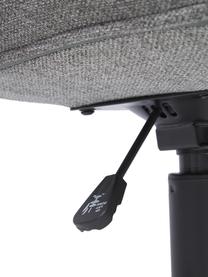 Čalouněné kancelářské otočné křeslo s úzkým skořepinovým sedákem Fiji, Tmavě šedá, Š 66 cm, H 66 cm