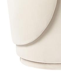 Chaise en velours rembourrée Zeyno, Velours (100 % polyester), Velours blanc cassé, larg. 54 x haut. 82 cm