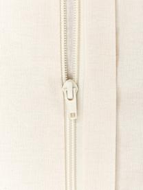 Handgeweven kussenhoes Laine in beige/crèmewit met leuk patroon, Beige, B 45 x L 45 cm
