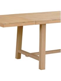 Stół do jadalni z drewna Brooklyn, rozsuwany, różne rozmiary, Lite drewno dębowe szczotkowane i lakierowane, Drewno dębowe, S 220 do 270 x G 95 cm