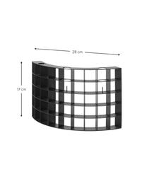 Svietnik Mesh, Oceľ s práškovým náterom, Čierna, Š 28 x V 17 cm