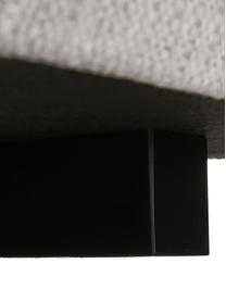 Poggiapiedi da divano in tessuto grigio beige Tribeca, Rivestimento: 100% poliestere Il rivest, Struttura: legno di pino massiccio, Piedini: legno massiccio di faggio, Tessuto grigio beige, Larg. 80 x Alt. 40 cm