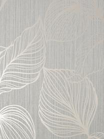 Tapete Luxus Fine Blatter, Vlies, Silberfarben, Grau, B 52 x H 1005 cm