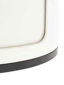 Mesa auxiliar de diseño Componibile, 4 cajones, Plástico (ABS) pintado, certificado Greenguard, Blanco crema, Ø 32 x Al 77 cm
