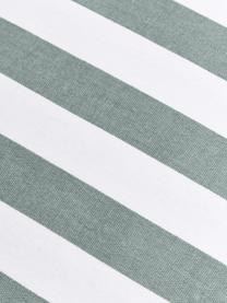 Cojín para silla alto a rayas Timon, Funda: 100% algodón, Verde, An 40 x L 40 cm
