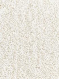 Zacht hoogpolig vloerkleed Zion met verhoogd hoog-laag patroon, Onderzijde: 55% polyester, 45% katoen, Crèmewit, B 80 x L 150 cm (maat XS)