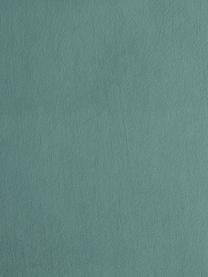 Tabouret/repose-pieds velours vert clair avec pieds en métal Fluente, Velours vert clair, larg. 62 x haut. 46 cm