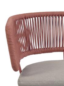 Záhradná stolička Nadin, Staroružová, Š 58 x H 48 cm