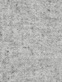 Divano angolare in tessuto grigio chiato con piedini in legno di quercia Archie, Rivestimento: 100% lana, Struttura: legno di pino, certificat, Gambe: legno massello di rovere,, Tessuto grigio chiaro, Larg. 264 x Prof. 162 cm, chaise-longue a destra