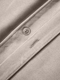 Flanell-Bettdeckenbezug Biba, Webart: Flanell Flanell ist ein k, Beige, B 155 x L 220 cm