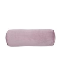 Cuscino a rullo in velluto lucido Monet, Rivestimento: 100% velluto di poliester, Rosa cipria, Ø 18 x Lung. 50 cm