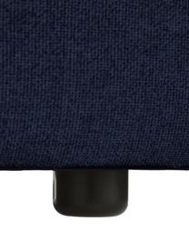 Modulaire chaise longue Lennon in blauw, Bekleding: 100% polyester De slijtva, Frame: massief grenenhout, multi, Poten: kunststof De poten bevind, Geweven stof blauw, 269 x 119 cm