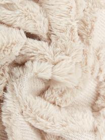 Bedsprei Natur in crèmewit met hoog-laag patroon, 100% polyester, Crèmewit, B 260 x L 260 cm (voor bedden tot 200 x 200)