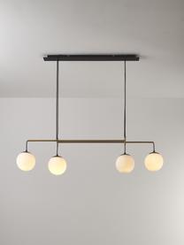 Veľká závesná lampa Flux, Čierna, odtiene zlatej, Š 127 x V 150 cm