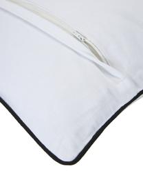 Haftowana poszewka na poduszkę Kendall, Wielobarwny, biały/czarny, S 45 x D 45 cm