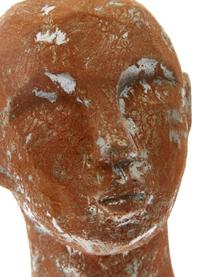Decoratieve objectenset Figure Head, 3-delig, Beton, Wit, bruin, grijs, Ø 9 x H 15 cm