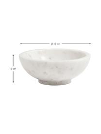 Bol en marbre blanc Lorka Ø 13 cm, Marbre, Blanc, marbré, Ø 13 x haut. 5 cm