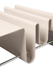 Metall-Couchtisch Julia mit Zeitschriftenablage, Metall, pulverbeschichtet, Beige, B 85 x T 60 cm
