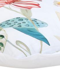 Baumwollperkal-Kopfkissenbezüge Meadow mit Aquarell Blumen-Muster, 2 Stück, Webart: Perkal Fadendichte 180 TC, Mehrfarbig, Weiß, B 40 x L 80 cm