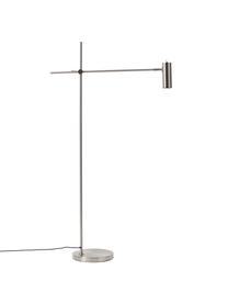 Lámpara de lectura Cassandra, Pantalla: metal galvanizado, Cable: cubierto en tela, Plateado mate, An 75 x Al 152 cm