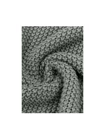 Plaid cosy avec pompons Molly, 100 % coton, Vert, larg. 130 x long. 170 cm