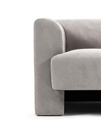 Divano 2 posti Bobi, Rivestimento: 88% poliestere, 12% nylon, Struttura: legno di pino massiccio, Tessuto grigio scuro, Larg. 178 x Prof. 82 cm