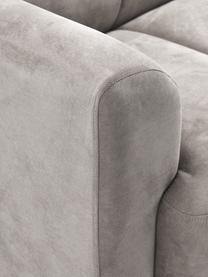 Divano 2 posti Bobi, Rivestimento: 88% poliestere, 12% nylon, Struttura: legno di pino massiccio, Tessuto grigio scuro, Larg. 178 x Prof. 82 cm