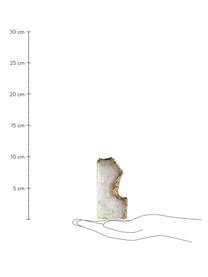 Reggilibri in quarzo Sedona 2 pz, Quarzo, Quarzo bianco, dorato, Larg. 6 x Alt. 10 cm
