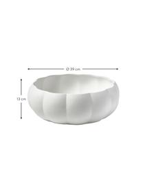 Bol decorativo de gres Valerian, Gres, Blanco, Ø 39 x Al 13 cm