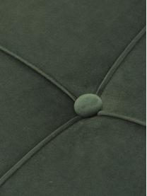Divano letto in velluto Perugia, Rivestimento: poliestere Il rivestiment, Piedini: metallo verniciato, Velluto verde bosco, Larg. 198 x Prof. 95 cm