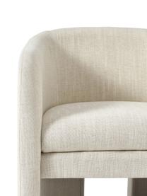 Fauteuil Mairo, Tissu beige, larg. 68 x prof. 62 cm