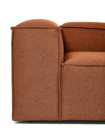 Modulares XL-Ecksofa Lennon, Bezug: 100% Polyester Der strapa, Gestell: Massives Kiefernholz, FSC, Füße: Kunststoff, Webstoff Terrakotta, B 329 x H 68 cm, Eckteil rechts